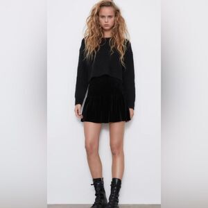 Zara Velvet Black Size Size L